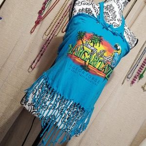 Upcycled Jimmy Buffett Halter Top Lg/XLg